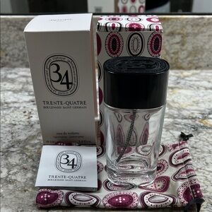 Diptyque 34 Eau de Toilette empty bottle